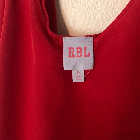 Red RBL Strappy Blouse - Picture 4 of 4